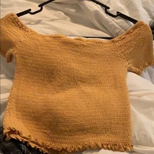 cropped off the shoulder shirt